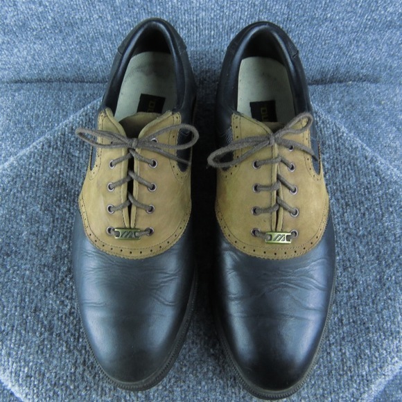 Mizuno Golf Cleat Men Saddle Oxfords Shoes Size‎ 11 Medium Black Leather Lace Up main image 6